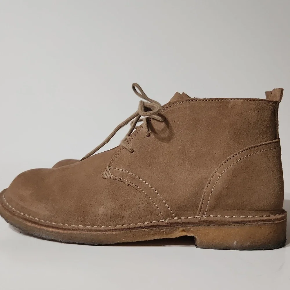 LL Bean Suede Classic Desert Chukka Boots Size 10 Wide EUC